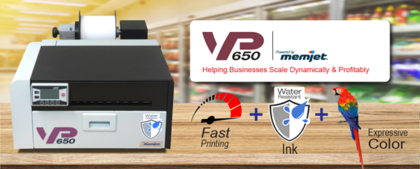 Vipcolor: Memjet Vipcolor VP650 color label printer 